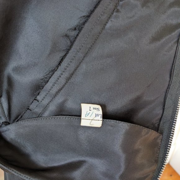 1950's Black Silk Wiggle Dress Size XS - Picture 8 of 8